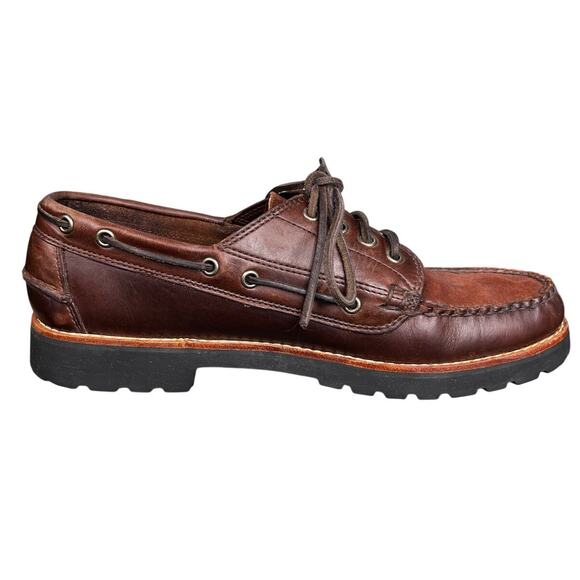 G.H. Bass Hampton Men’s Brown Leather Moc Toe Size US 11 main image 6